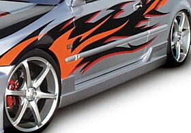1996-2000 Honda Civic 2DR/HB Tuner Type-I Side Skirts 2PC by Wings West - 890502L-890502R