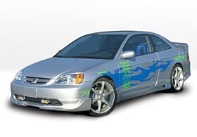 2001-2004 Honda Civic 2DR G5 Series Side Skirts 2PC by Wings West - 890517L-890517R