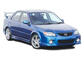 1999-2003 Mazda Protege 4DR MPS Side Skirts 2PC by Wings West - 890662L-890662R