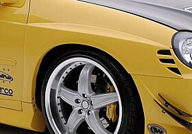 2000-2004 Dodge Neon 4DR Front Extreme Fender Flares 2PC by Wings West - 890803-890802