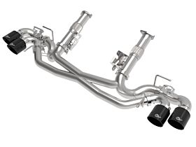 2020-2022 Chevrolet Corvette C8 aFe MACH Force-Xp 304 Stainless Steel Cat-Back Exhaust Black - 49-34124NM-B