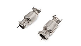 2020-2023 Chevrolet Corvette C8 Akrapovic Link Pipe Set w/Catalytic Converter (SS) - L-CO/SS/1