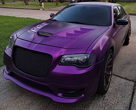 2011-2023 Chrysler 300 Base/C/S/SRT VIP-Style Dual-Functional Fiberglass Hood - C311AHVIPFHW