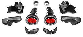 2018-2022 BMW M5 F90 / M8 F91/F92/F93 Eventuri V2 Black Carbon Air Intake System w/ SHROUDS