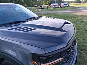 2021-2025 Ford F-150 V1 Ram Air Carbon Fiber Hood Functional - 19016510