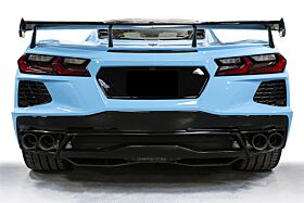 2020-2023 Chevrolet C8 Corvette SOUL Valved Exhaust - 4in Straight Cut Tips - Ceramic Matte Black