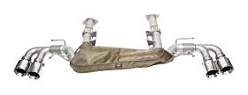 2020-2023 Chevrolet C8 Corvette SOUL Valved Exhaust Package - 4in Straight Cut Tips - Polished Chrome