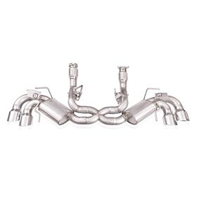 2020-2021 Chevrolet Corvette C8 6.2L Stainless Works Legend Cat-Back Exhaust w/ Polished Tips - C8CBL