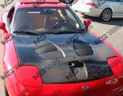 Vis Racing Sport Rx7 1993-1996 Mazda RX7 Fuzion Carbon Fiber Hood by ViS Racing ...
