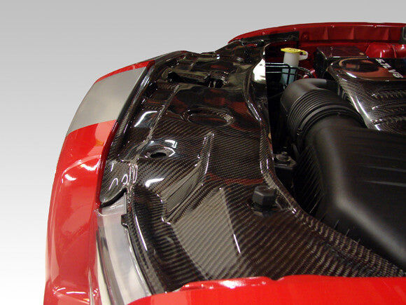 Custom Auto Radiator Covers 2011-2015 Dodge Charger Carbon Fiber Radiator Cover by Black Ops Auto ...