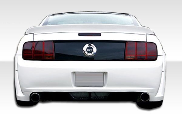 Primered Rear Bumper Cover For 2005-2009 Ford Mustang V6 (Single Exhaust) - Unfinished