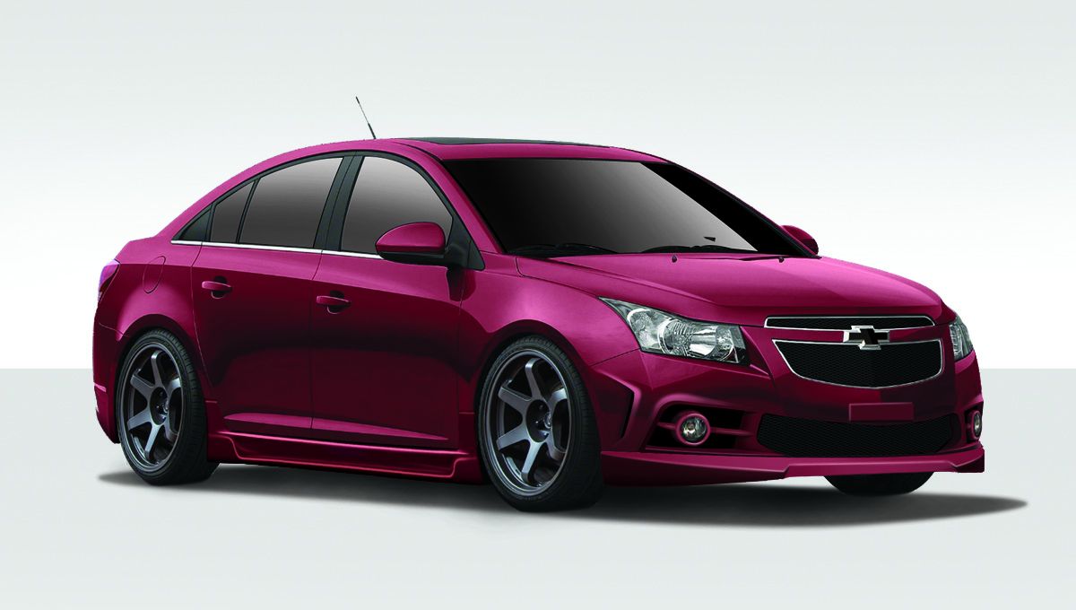 2011-2015 Chevrolet Cruze Duraflex Concept X Body Kit - 4 Piece, image size:1200x680