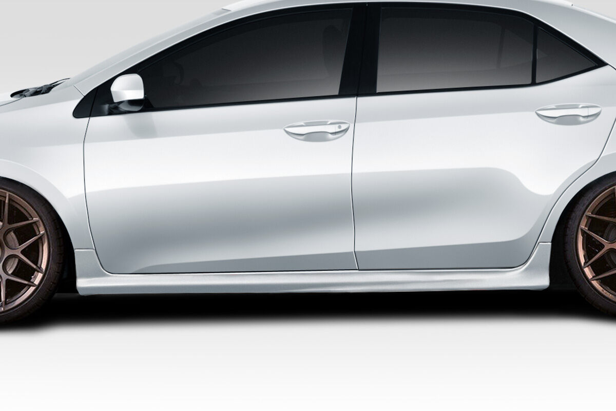 Corolla Rear Rocker Panel Extension 2014-2016 Toyota Corolla Duraflex Zeta Side Skirt Rocker Panels - 2 ...