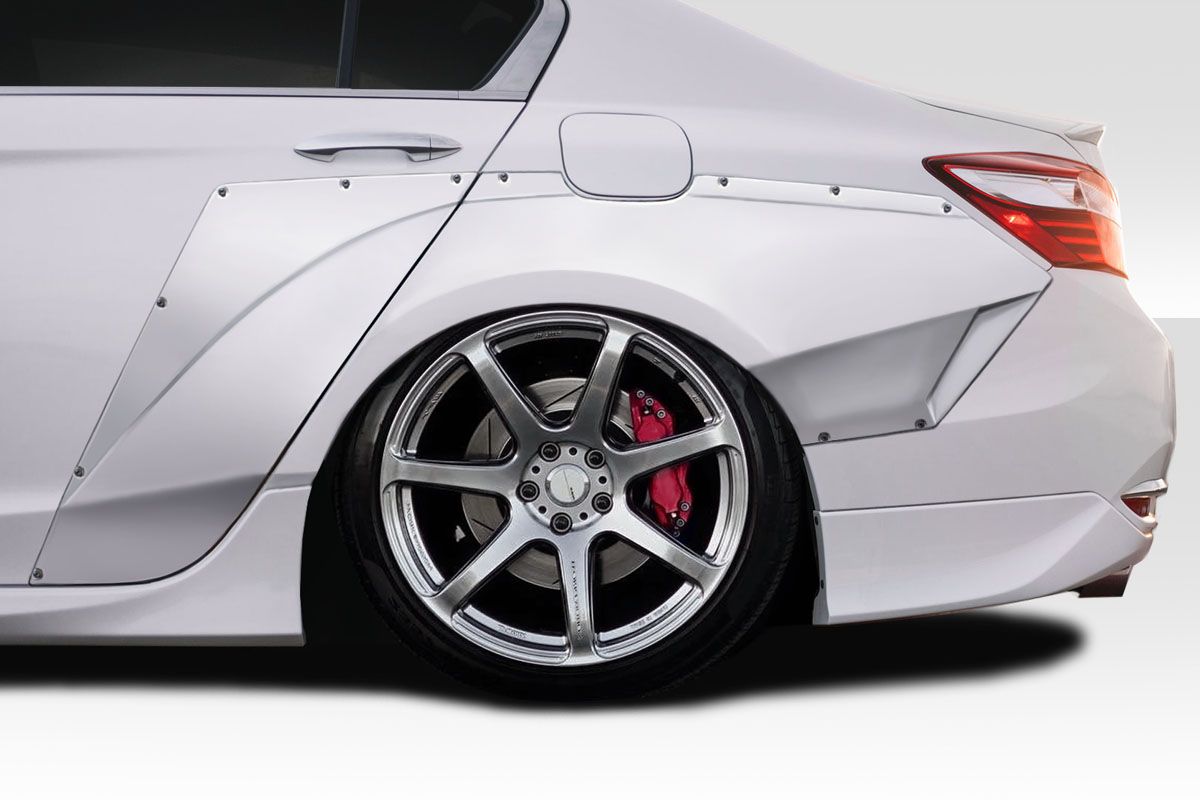2013-2017 Honda Accord 4DR Duraflex Widebody RX Style Rear Fender Flares -  4 Piece, image size:1200x800