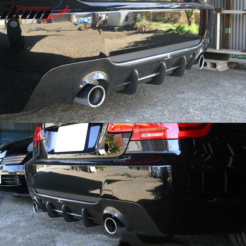 E93 Rear Diffuser 2007-2013 BMW 3-Series E92/E93 MP Style Carbon Fiber Rear Diffuser Lip ...