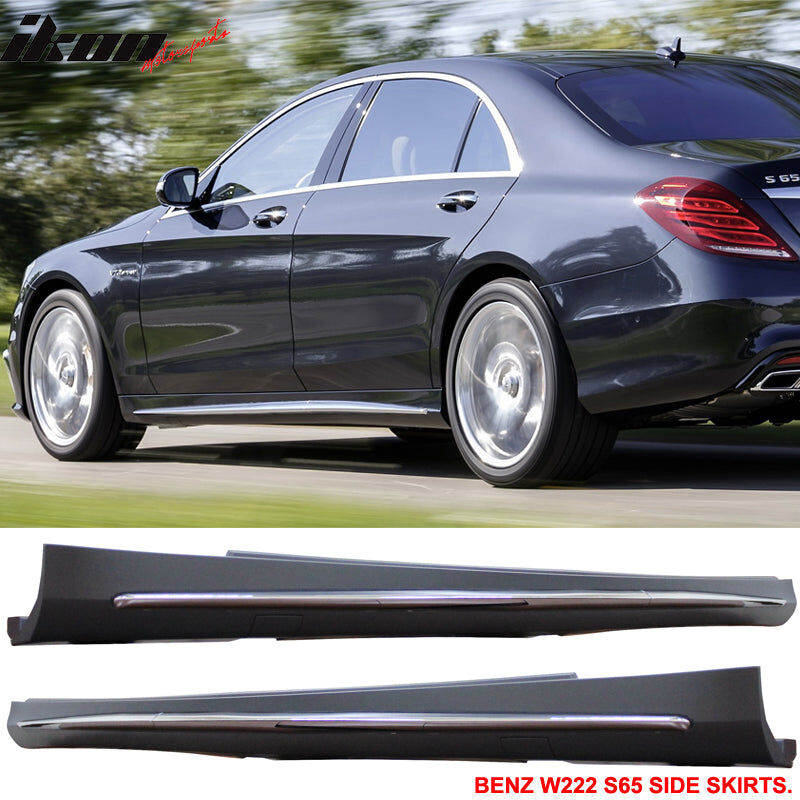 W222 Body Kit Rear 2014-2017 Mercedes Benz S-Class W222 Front + Rear Bumper Cover + Side ...