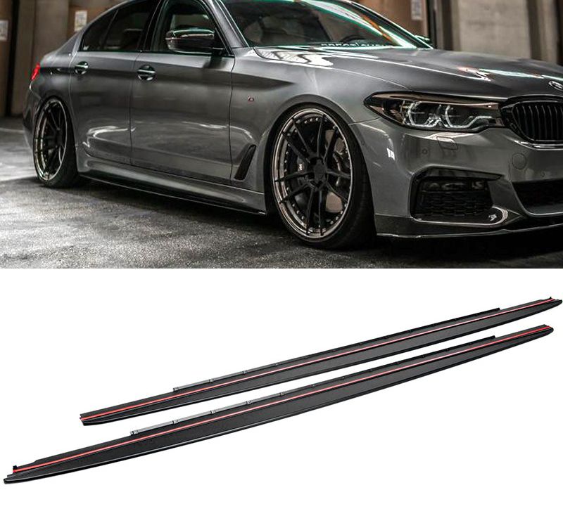 オーダーメイド G30 530i 左右 7% 2017-2018 BMW 5-Series M-Sport G30 MP Style Side Skirt Extension
