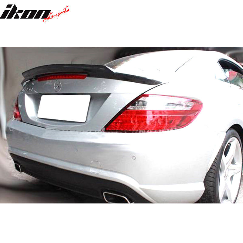 2011-2016 Mercedes Benz SLK R171 Convertible V Style Carbon Fiber Rear ...