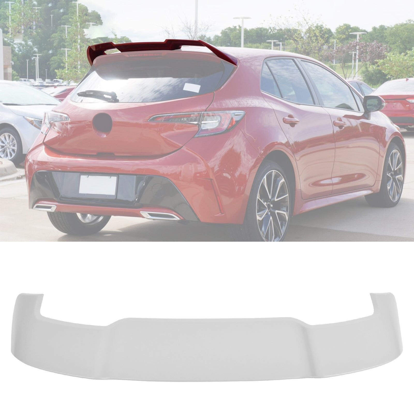 2023-2025 Toyota GR Corolla Sport J Style Gray Rear Roof Spoiler Wing ...
