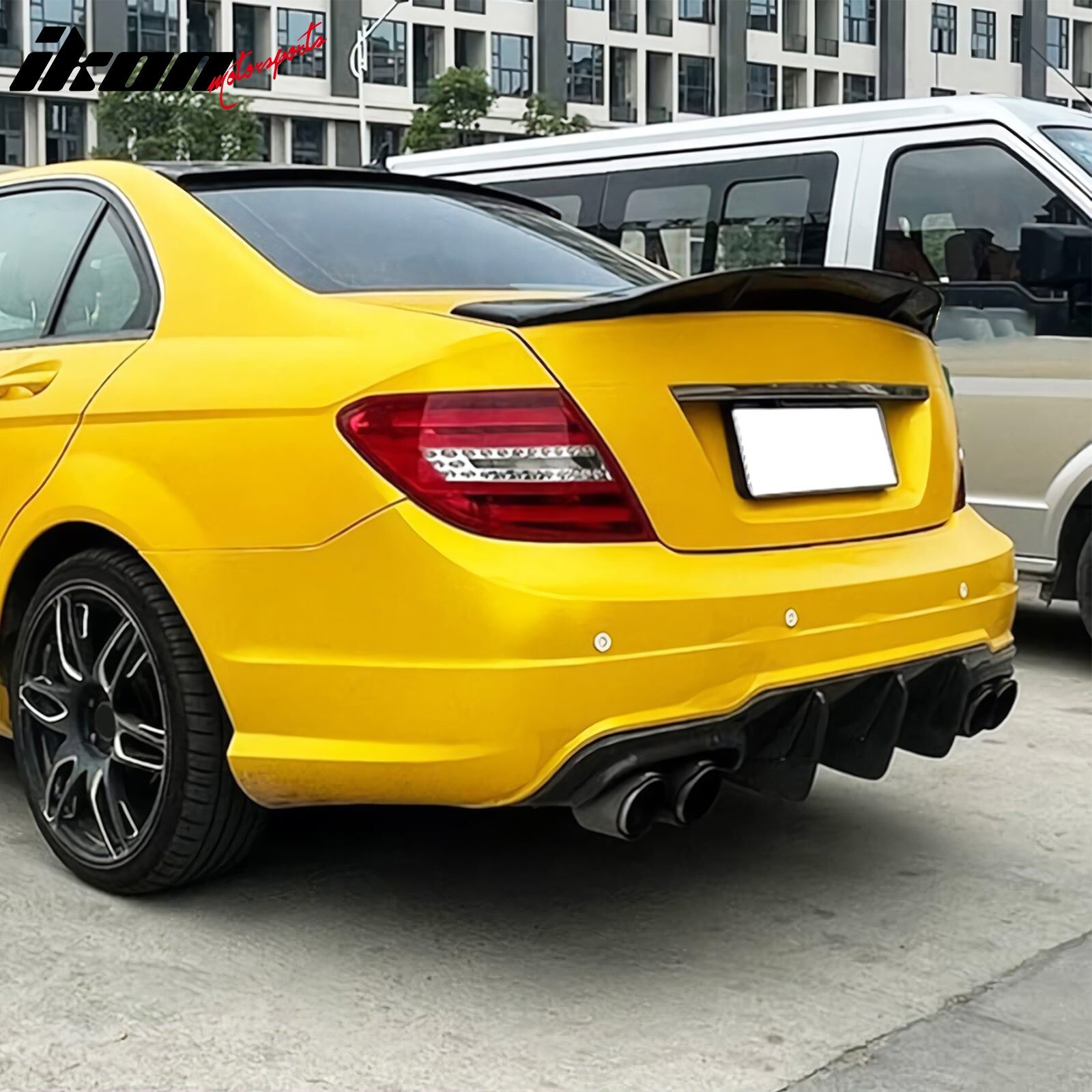 2008-2014 Mercedes Benz C-Class W204 4DR R Style Rear Trunk Spoiler ...