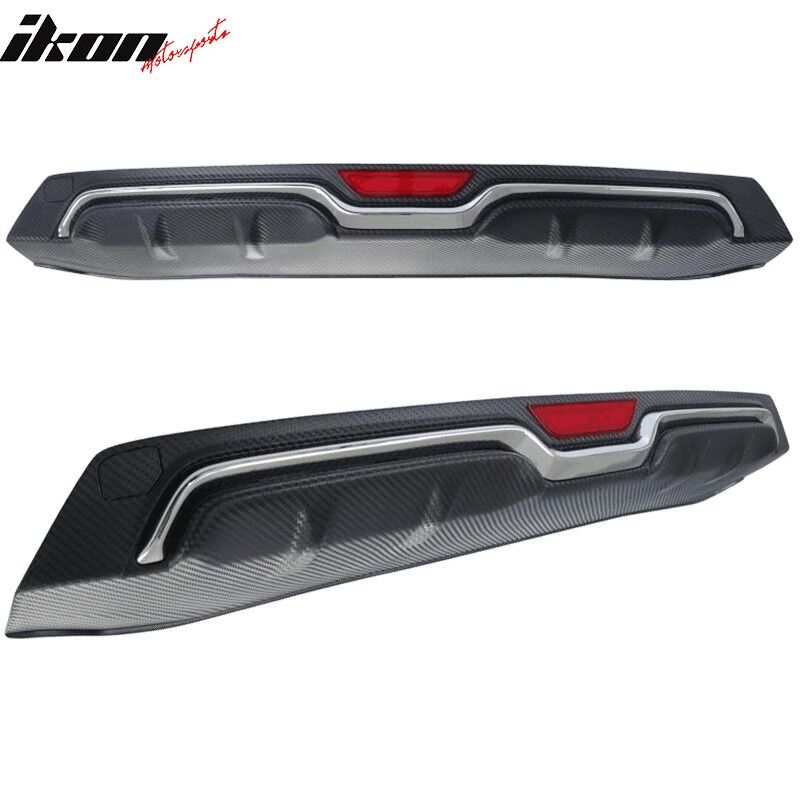 For 2016-2018 Honda Civic 4DR Rear Lower Bumper Diffuser w For 2016-2018 Honda Civic 4DR Rear Lower Bumper Diffuser w