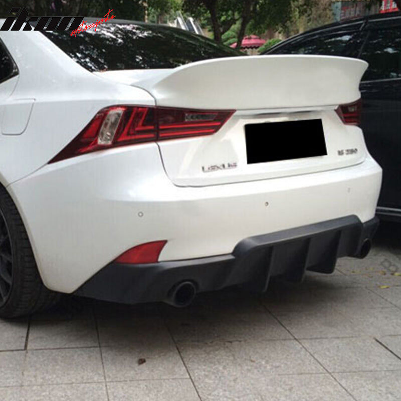 2014-2016 Lexus IS250/IS350 W Style Polyurethane Rear Bumper Lip - BLD ...