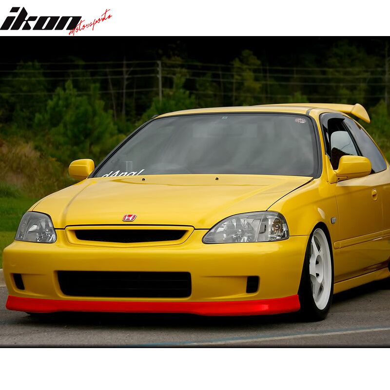 1999-2000 Honda Civic Polyurethane Type-R Style Front Bumper Lip ...