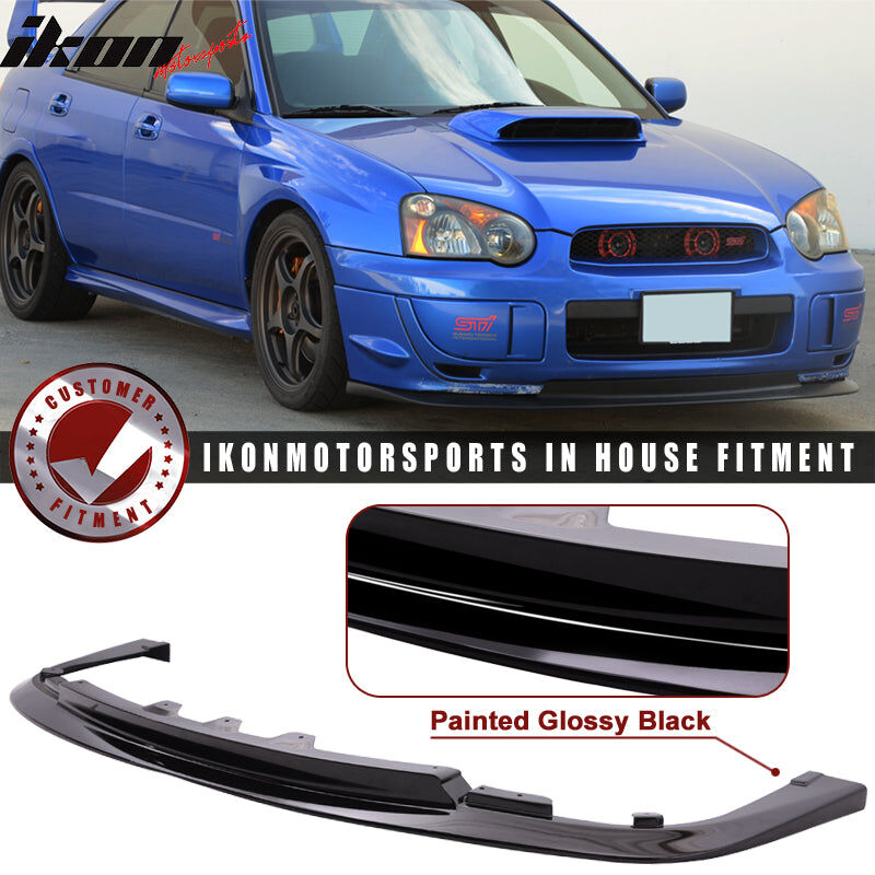 2004-2005 Subaru Impreza WRX STI Style Polypropylene Front Bumper Lip