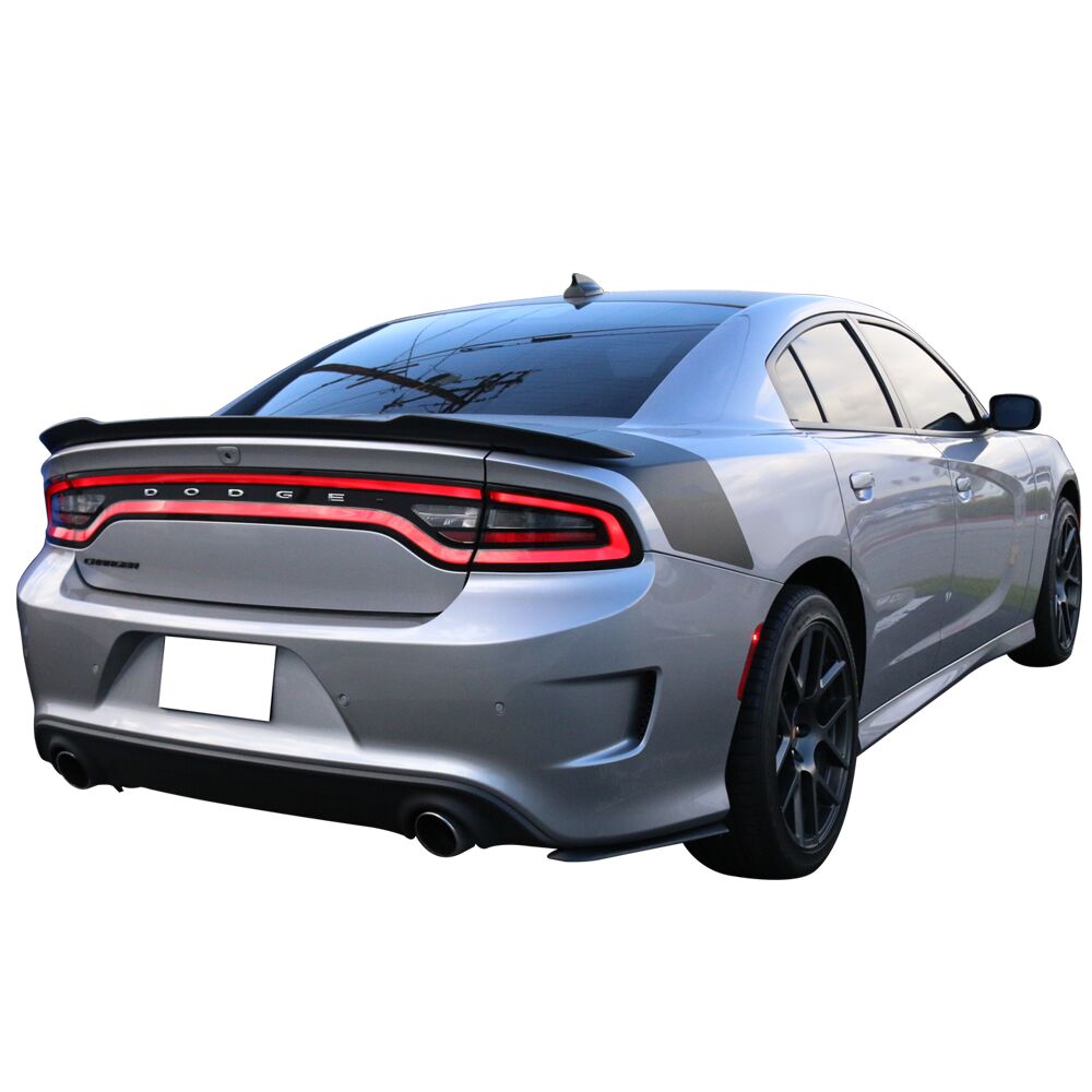 Fits 15-23 Dodge Charger Rear Bumper Lip Aprons Matte Bl Zzi Indicado En Descripción | Meses sin