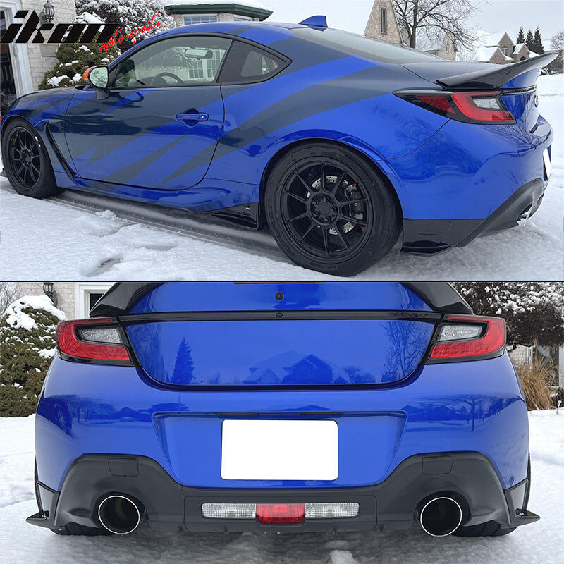 2022-2025 Toyota GR86 STI Style Polypropylene Rear Bumper Aprons - BLR ...