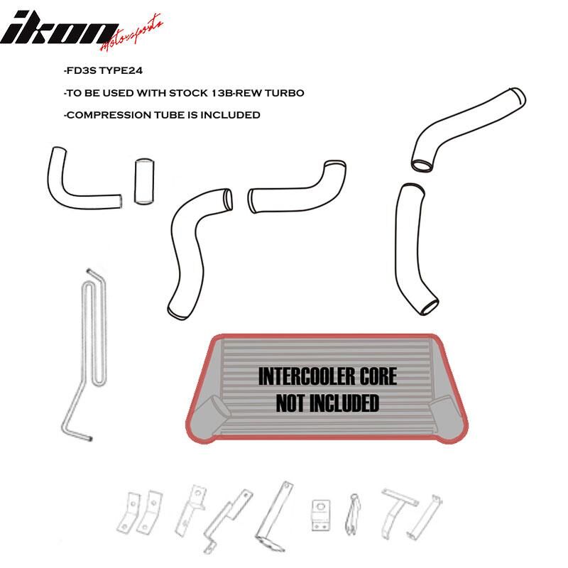 1993-1997 Mazda RX-7 Intercooler Piping Kit - ICP-MRX7