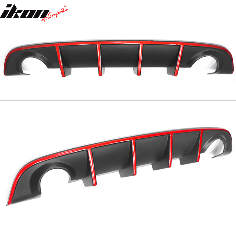 Polypro Diffuser 2015-2023 Dodge Charger Polypropylene Rear Diffuser W/ Reflective Tape ...