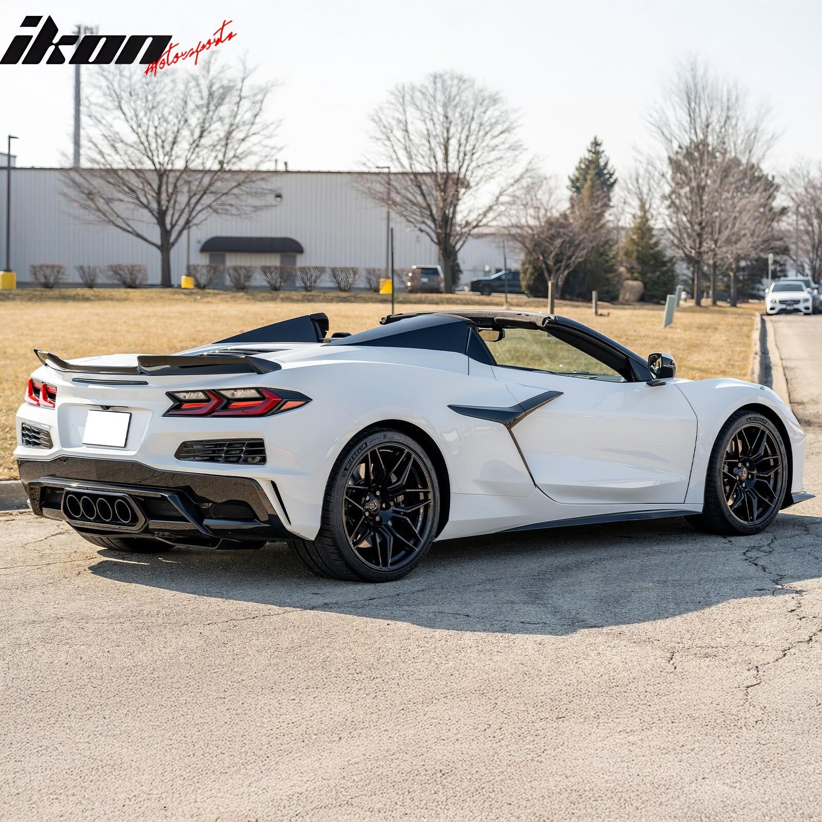 Polypro Diffuser 2020-2025 Chevrolet Corvette C8 Polypropylene Rear Diffuser + Exhaust ...