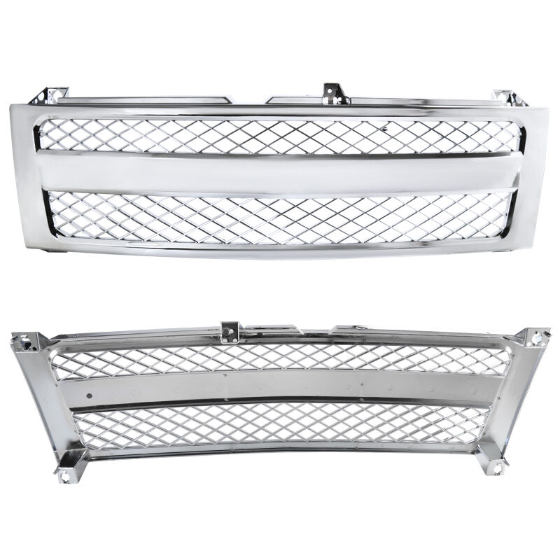 1999-2002 Chevrolet Silverado 1500 Chrome Conversion Mesh Front Grille ...