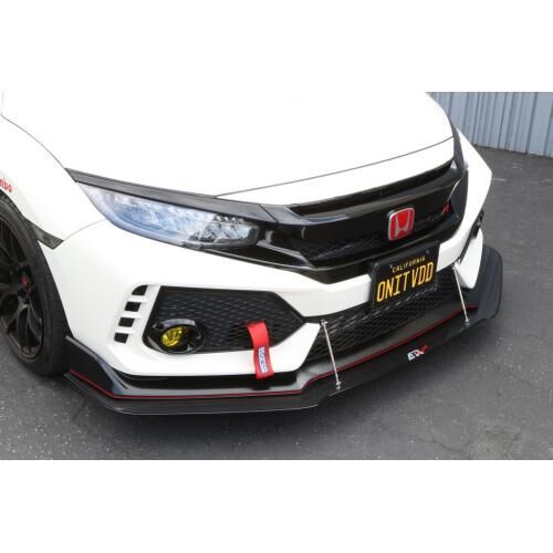 2017-2019 Honda Civic Type-R APR Carbon Fiber Wind Splitter + Rods