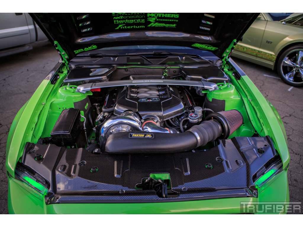 2010-2014 Ford Mustang Carbon Fiber Fuse Box Cover - TC10025-LG89