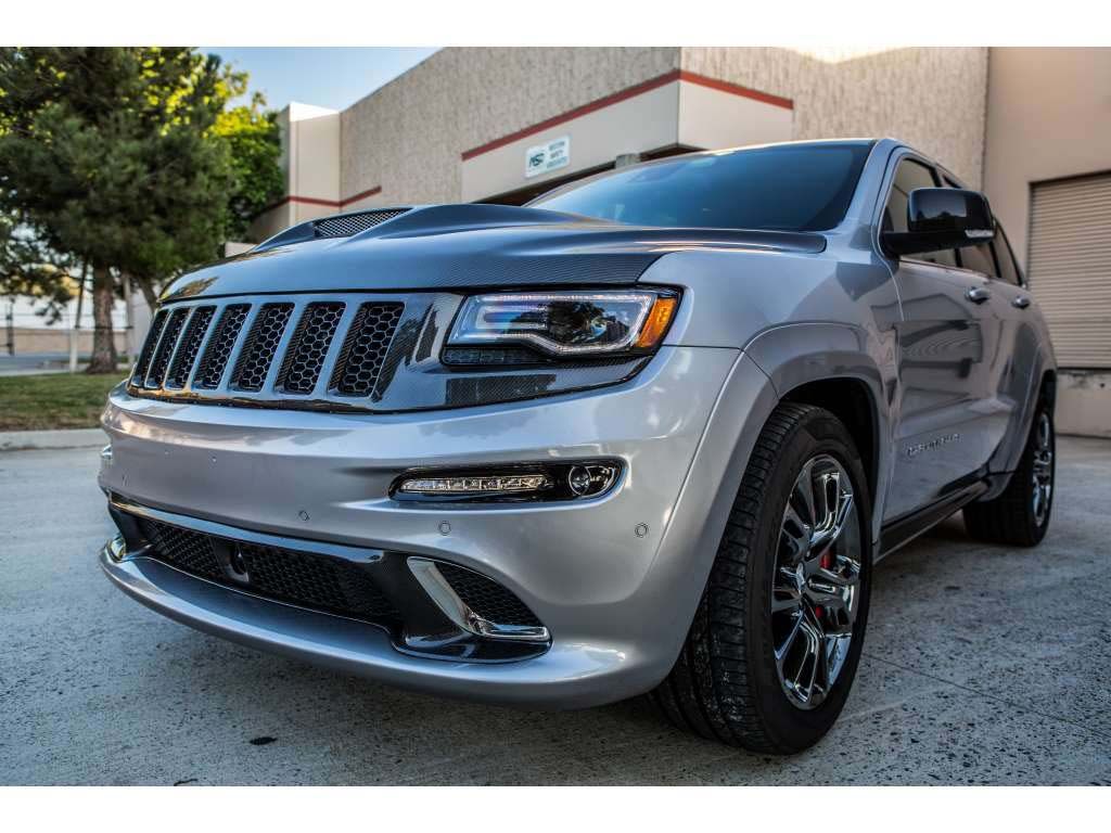 20142015 Jeep Cherokee SRT8 Carbon Fiber OEM Front Upper Grille