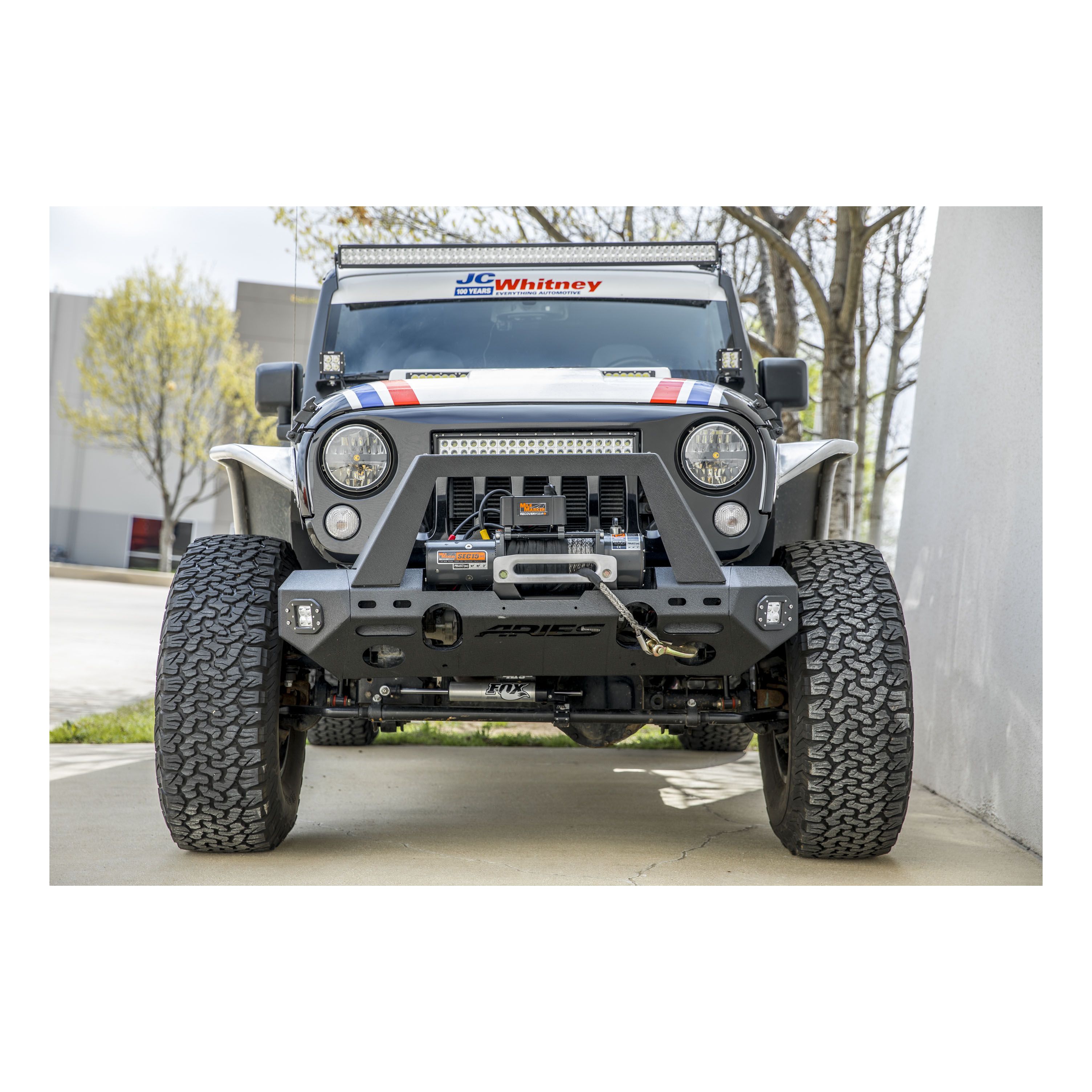 20072017 Jeep Wrangler Aries TrailChaser Front Bumper (Option 1) Unlimited Sahara 2082046