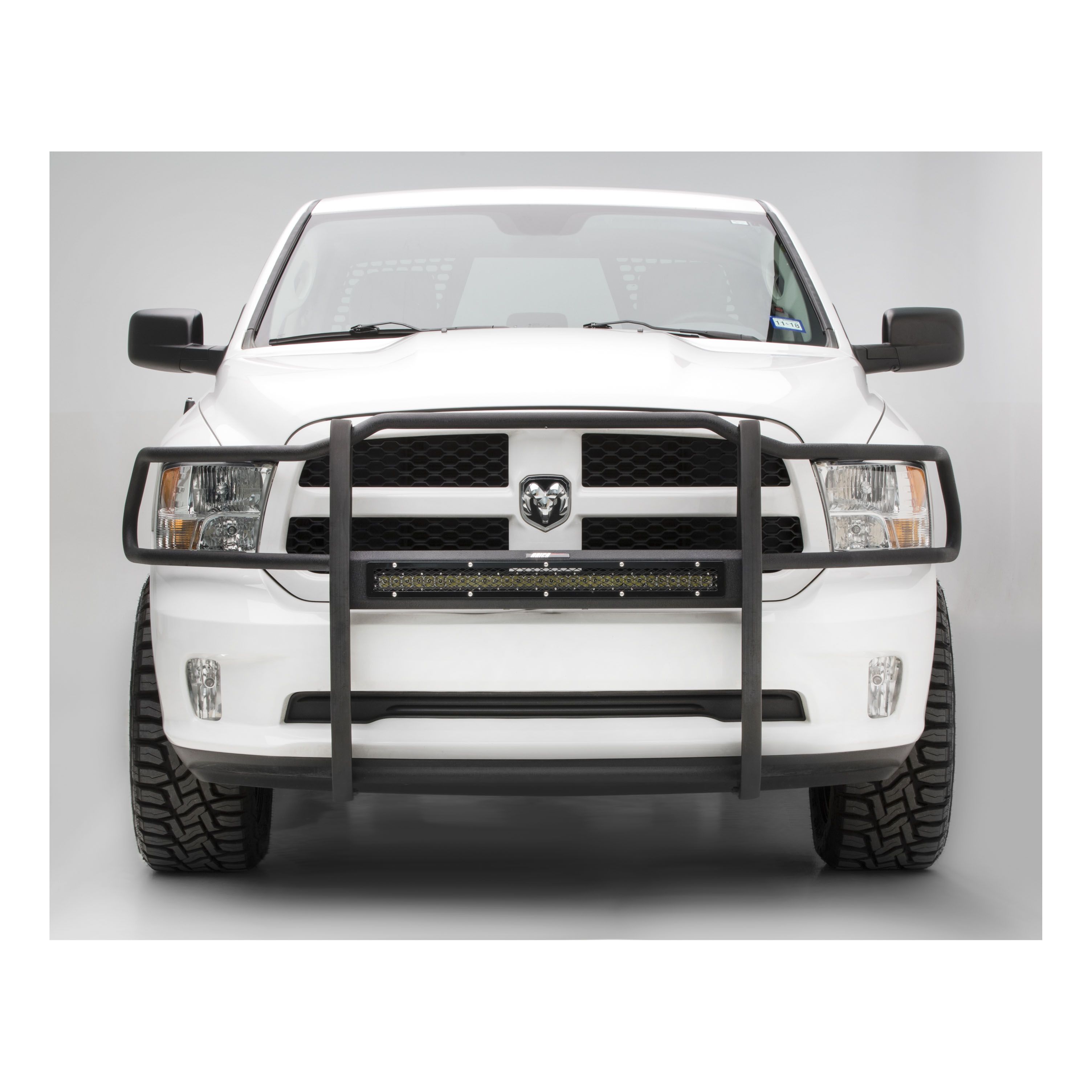 20092017 Dodge Ram 1500 Aries Black Pro Series Grille Guard with LED Light Bar 2170028