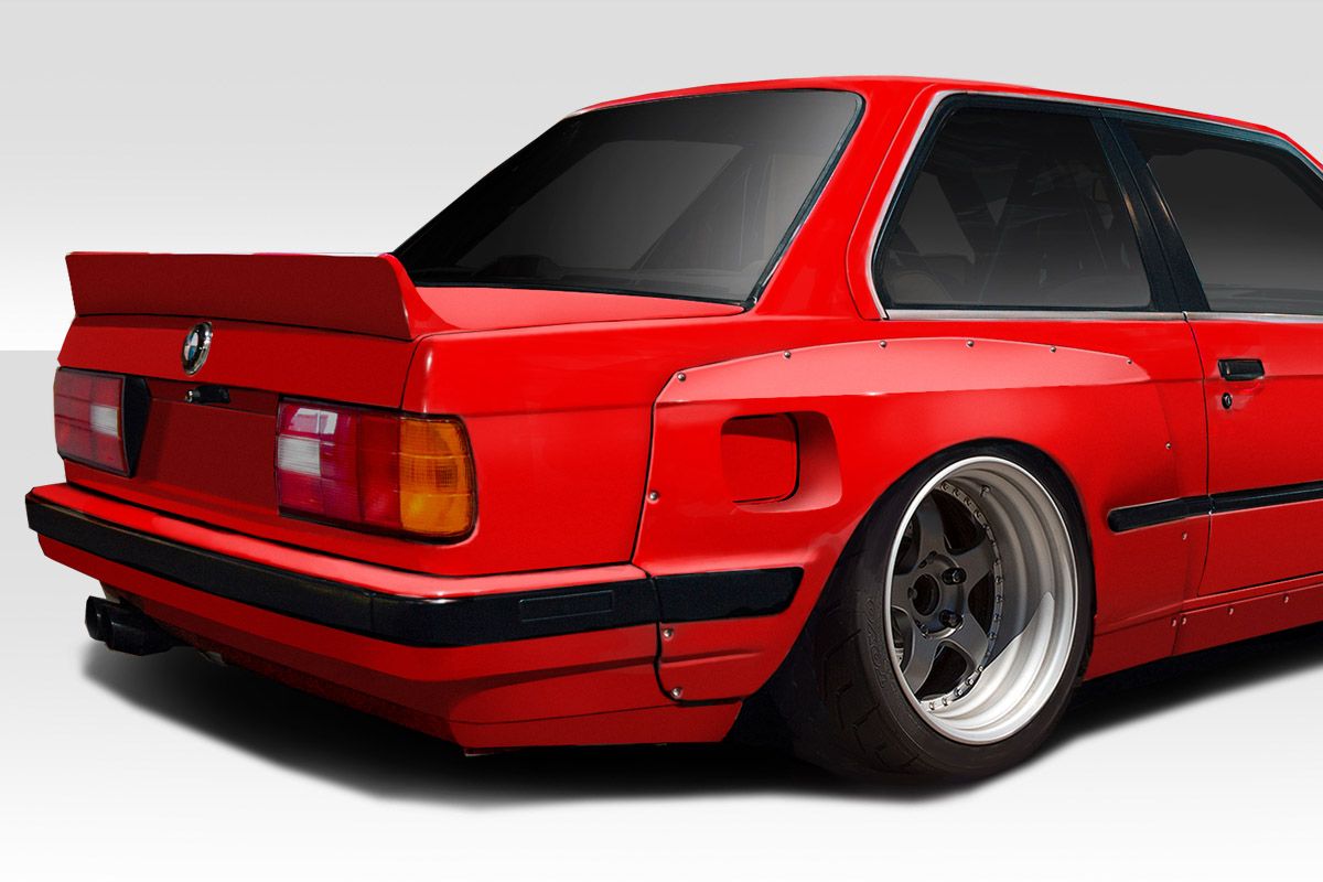 19841991 BMW 3 Series E30 Duraflex TKO Wide Body Rear Fender Flares