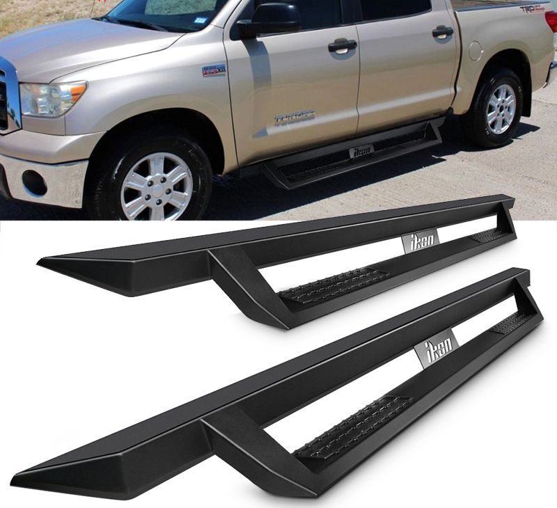 20072018 Toyota Tundra Crew Max Ikon V1 Style Steel Running Boards
