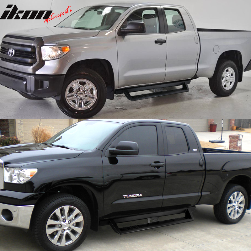 2007-2018 Toyota Tundra Double Cab Ikon V1 Style Steel Running Boards