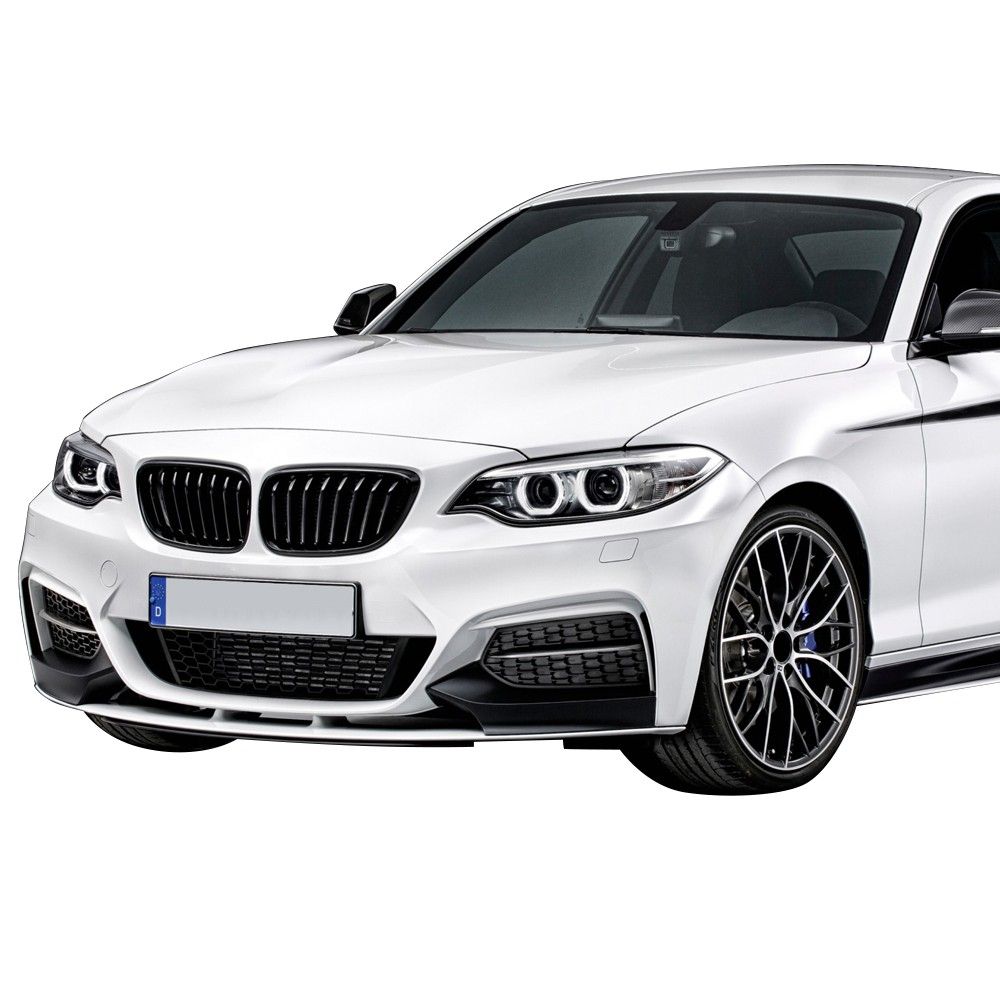 2014-2019 BMW 2-Series F22/F23 Cabrio/Coupe MP Style Front Bumper Cover Conversion W/ Mesh Cover ...