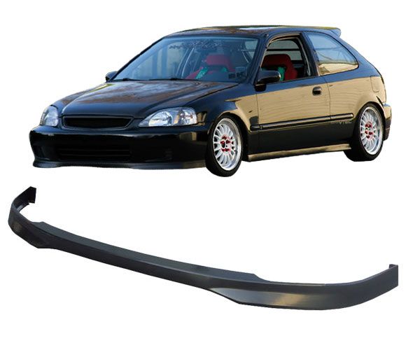 1996 1998 Honda Civic Front Bumper Lip Type R Style Poly Urethane