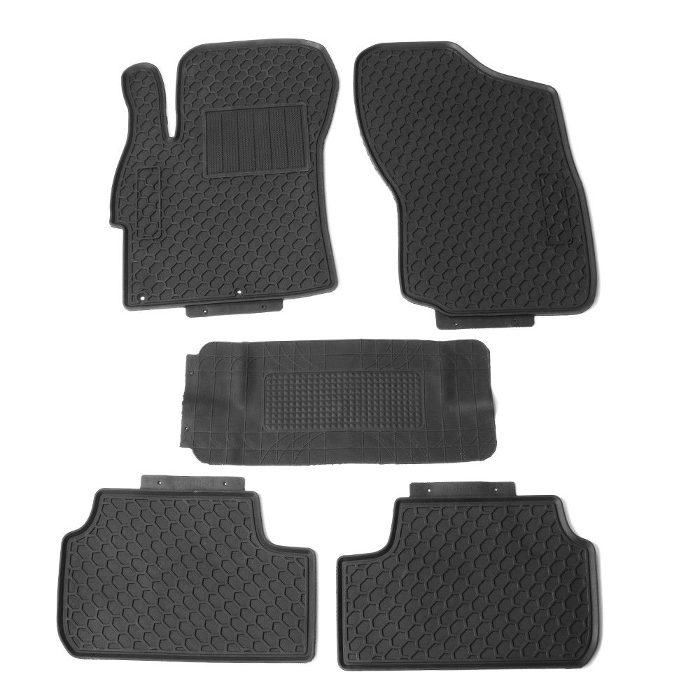 20082017 Mitsubishi Lancer Latex All Weather Floor Mat Black CPBML08BK