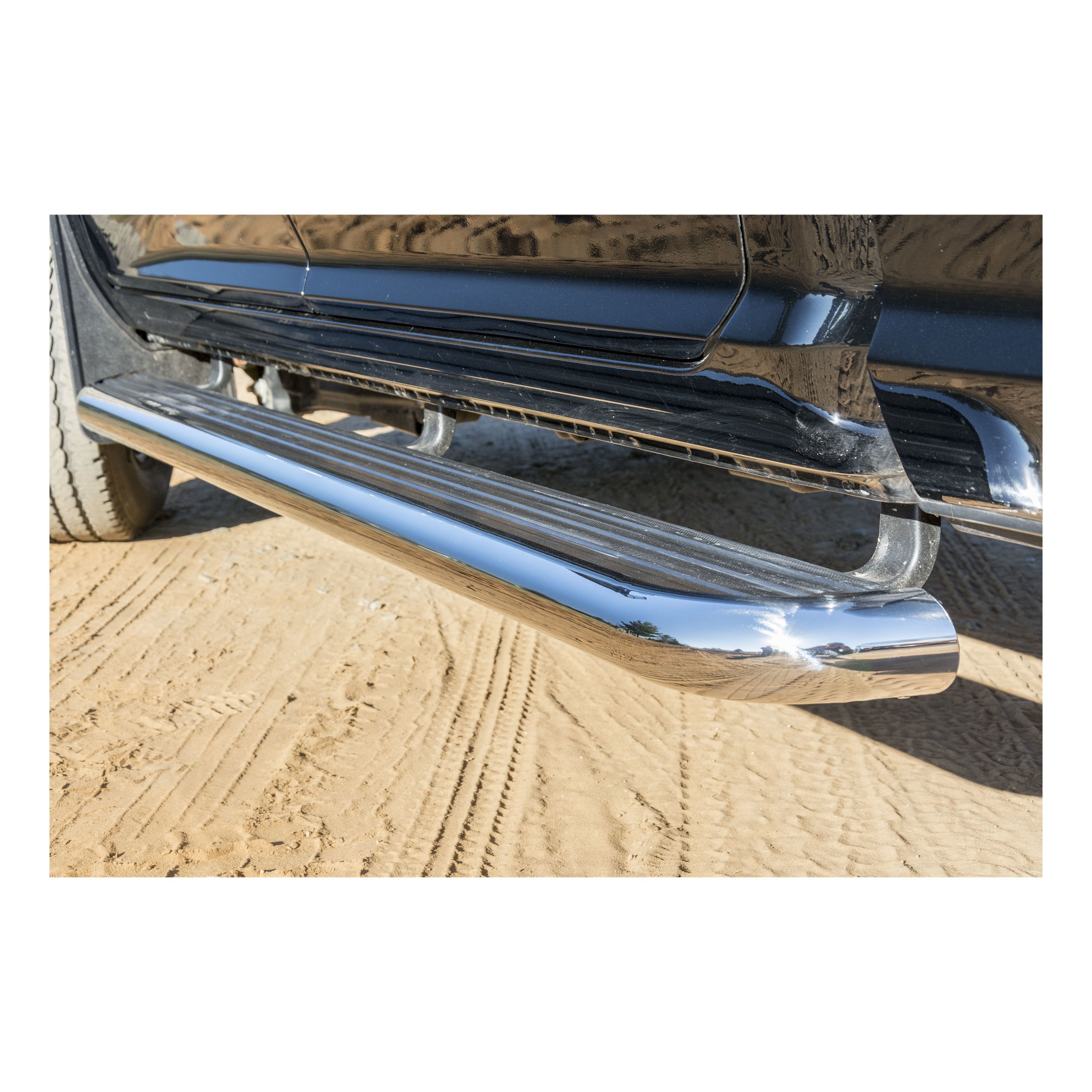 2014-2018 Chevrolet Silverado 1500 Double Cab MegaStep 6 1/2" Running Boards Polished Luverne 2017 Chevy Silverado 1500 Double Cab Running Boards