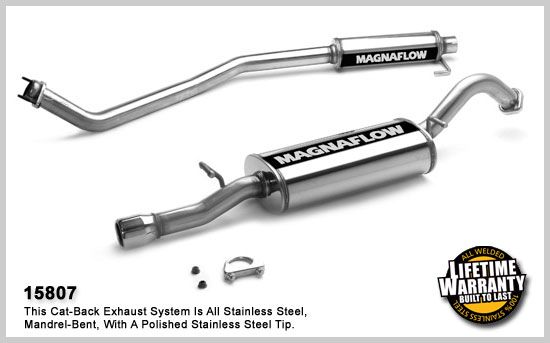 2003-2006 Toyota Corolla MagnaFlow Cat Back Exhaust System - 15807