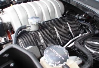 2006-2010 Dodge Charger SRT8 6.1L Carbon Fiber Engine Cover - CBD-DGCHENGCV-CF