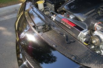 2006-2010 Dodge Charger SRT8 Carbon Fiber Radiator Cover - CBD-DGCHRDCV