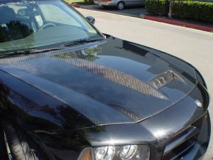 2006-2009 Dodge Charger SRT8 Style Carbon Fiber Hood - CBD-DGCHG06SRT8CFHD